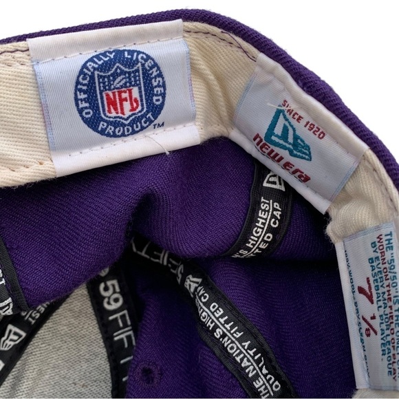 Minnesota Vikings New Era Fitted Hat 7 1/8 - Picture 8 of 9